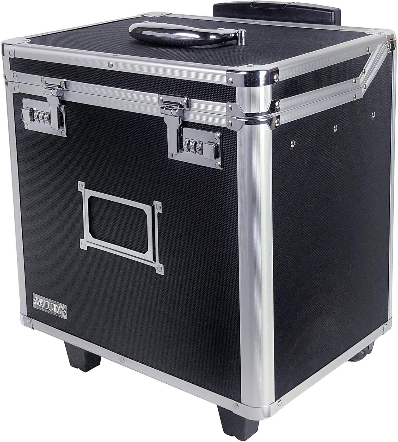 Vaultz Locking Mobile Business Case, Letter Size, 11 x 14.75 x 13.75 Inches, Black (VZ00348)