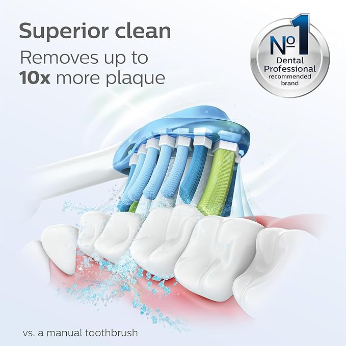 Philips Sonicare ExpertClean 7500 Black, Rechargeable Electric Power Toothbrush, HX9690/05