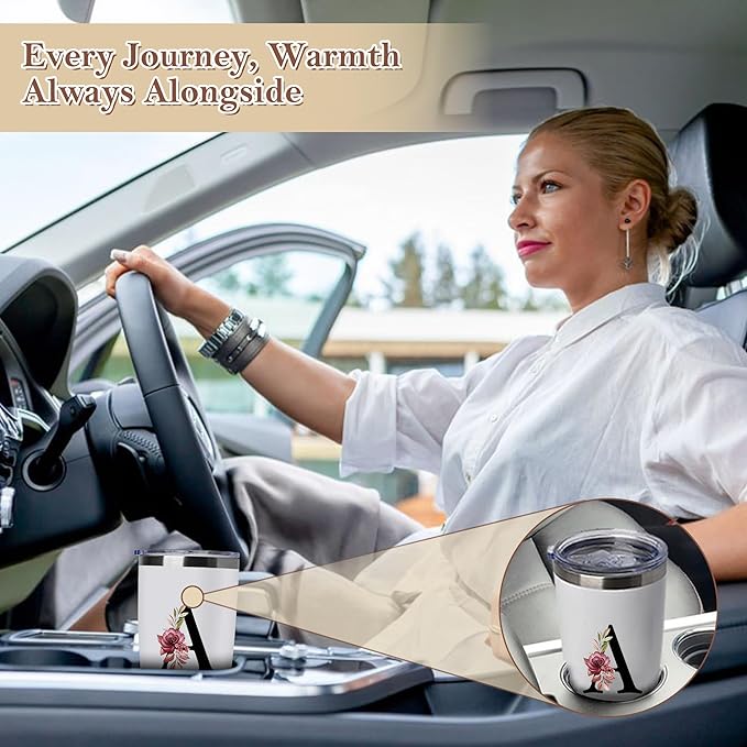 20 Oz Insulated Coffee Cup with Lid Car Tumbler Travel Mug Women Wife Anniversary Her 1 2 3 5 6 7 8 10 14 15 20 25 40 50 60 Year Cotton Copper Gifts Ivory Bronze Leather Iron Paper First 5th 6th 10th