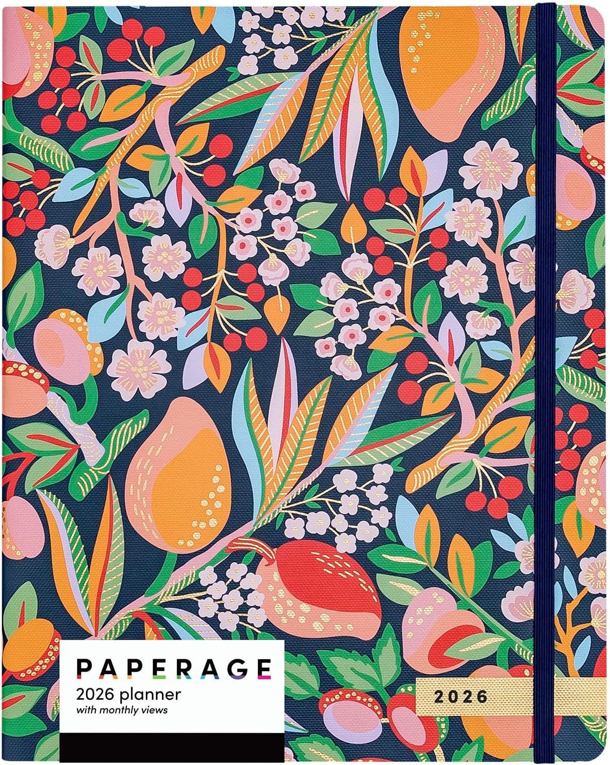 PAPERAGE 2026 Monthly Planner, 12 Months (January 2026 - December 2026), 8 in x 10 in, 2026 Planner with Large Monthly Spreads & Calendar Views, Note Pages, To Do Lists & Trackers, – Cherry Blossom