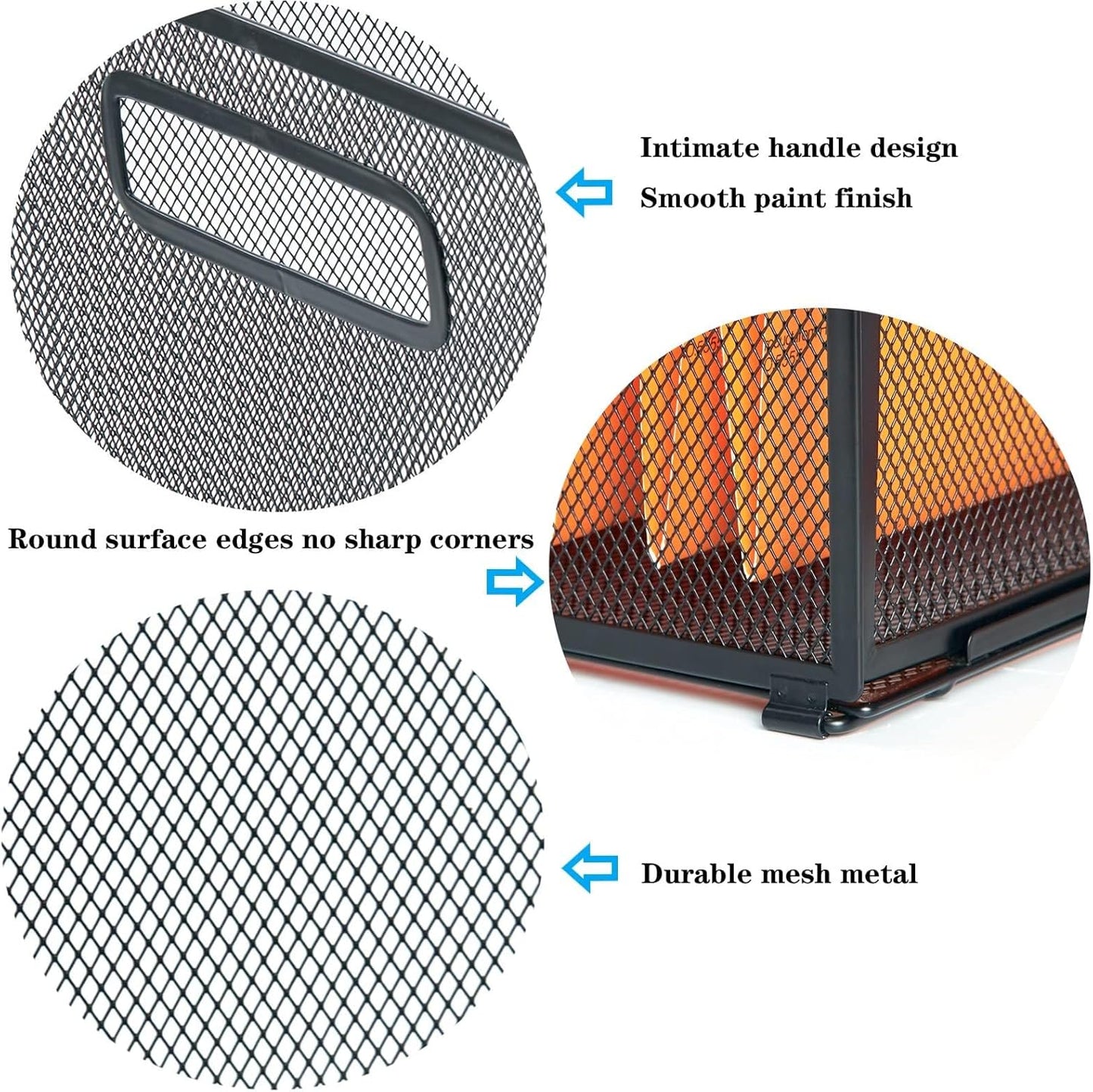 SETTFRFE Letter Size Hanging Folder Organizer,Metal Mesh Hanging File Folder Box,Office File Baskets,Black