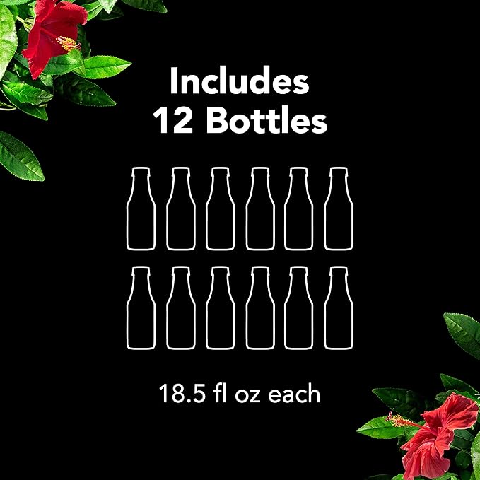 Pure Leaf Iced Tea, Raspberry, Real Brewed Tea, 18.5 Fl Oz Bottles (Pack of 12)