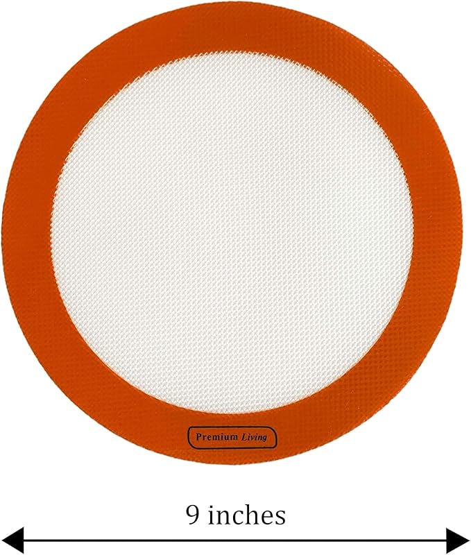 Round Silicone Baking mat for Cakes, Pastry, Pies, Reusable Easy Clean Liner