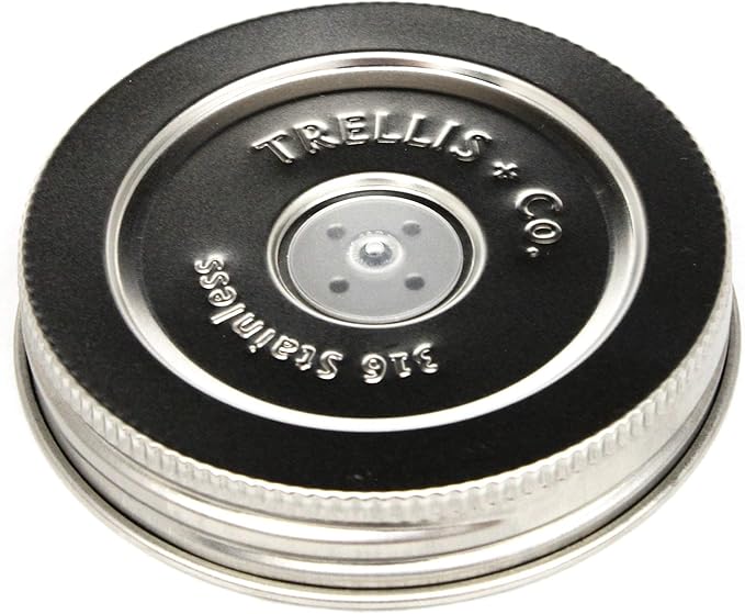 316 Stainless Steel Fermentation Lids | 3 Silicone Waterless Fermenter Airlock Lids | Easy Lacto Fermenting Wide Mouth Mason Jar Canning Lids | Free Recipe eBook Included