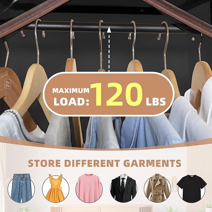 STORAGE MANIAC 2-Pack Hanging Garment Bag Zipper Cover with Sealed Clear Window, Long Garment Cover for Closet Storage Wardrobe Clothes Protector, Large Garment Storage Bag for Dresses,Suits, Black