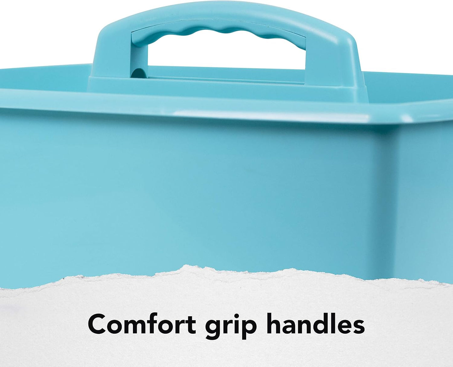 Storex Industries 13" x 11" x 6.375" Large Caddy, Teal