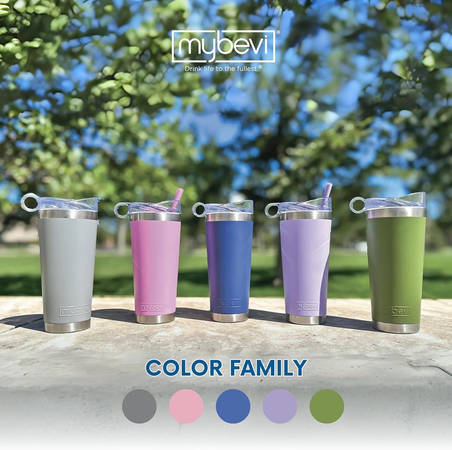 Classic Premium Stainless Steel Tumbler with 12-Hour Temperature Control, Tritan Lid, and BPA-Free Construction | Purple Powder Coat, 26 oz