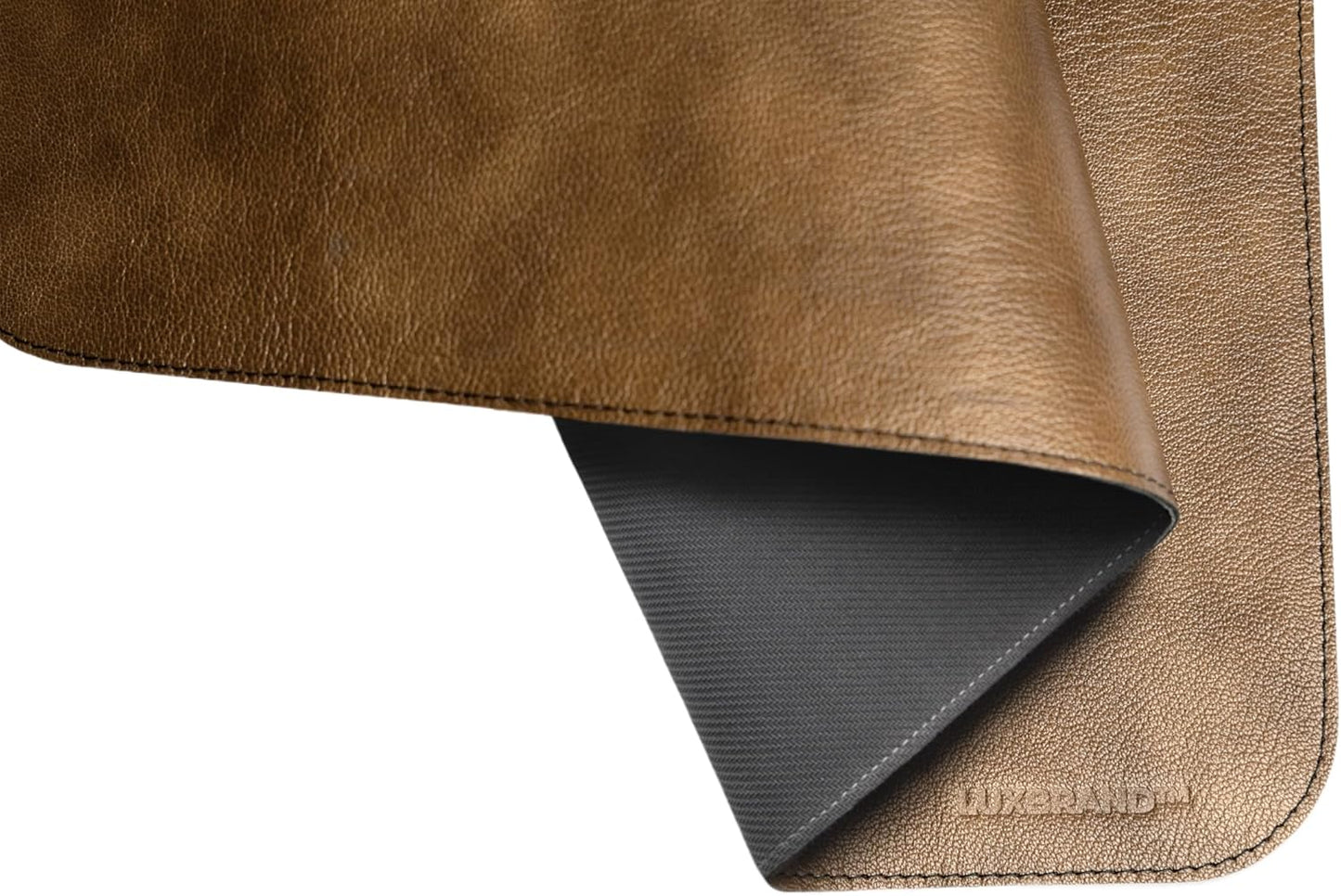 Luxbrand Genuine Leather Desk Mat Set – Handmade in Italy Large Desk Pad & Mouse Pad, Real Leather Desk Blotter for Office & Home, Elegant Gift Idea