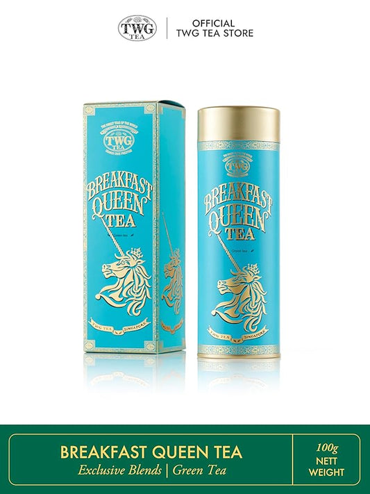 TWG Tea | Breakfast Queen Tea | Green Tea | Rose Petals | Haute Couture Tin, 100g | Gift Set