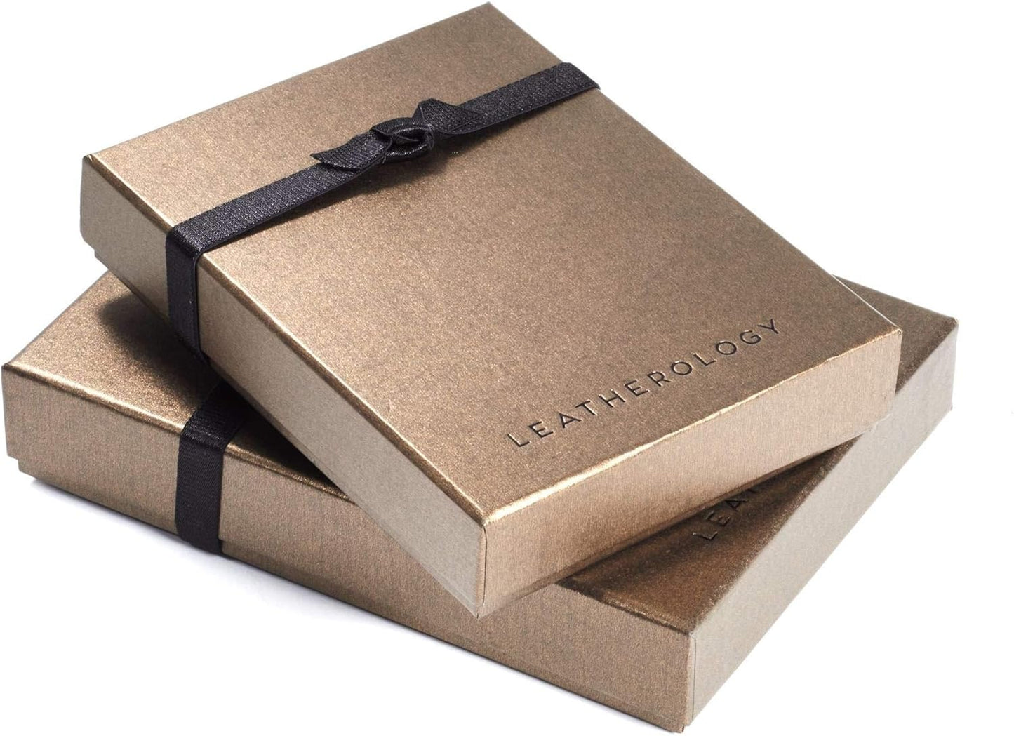 Leatherology Premium Black Modern Pencil Cup – Leather Desk Organizer with Snap Construction, Lays Flat for Travel, Minimalist Portable Design with Suede Interior