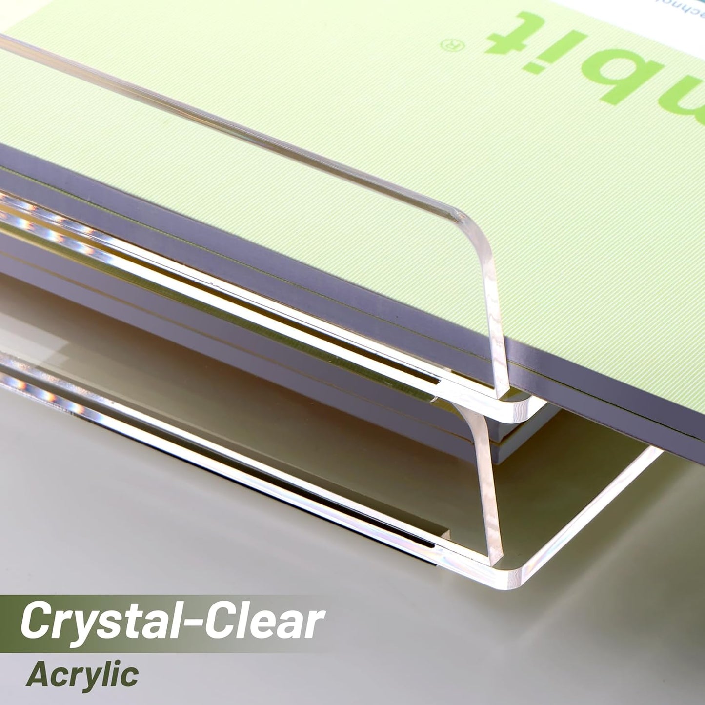 SANRUI Stackable Paper Tray,Acrylic File Organizer,Paper Tray Organizer for Desk,Clear Office Desk Organization for Office, Home or School，2 Tier