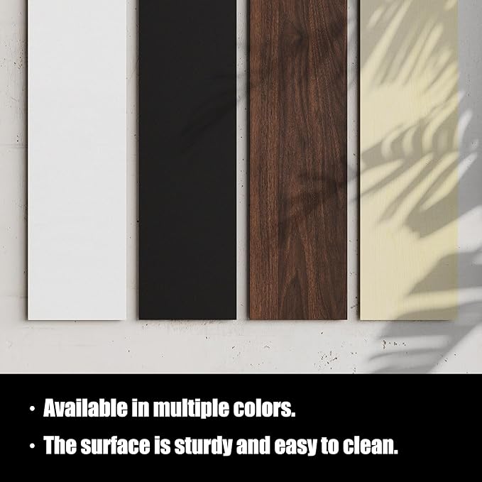 Dual‑Tier Monitor Stand for Modern Desk Setup – Minimalist Wooden and Metal Riser Shelf with Transparent Acrylic Feet for Dual Monitors, Laptops, Home Office Aesthetic，Black and White