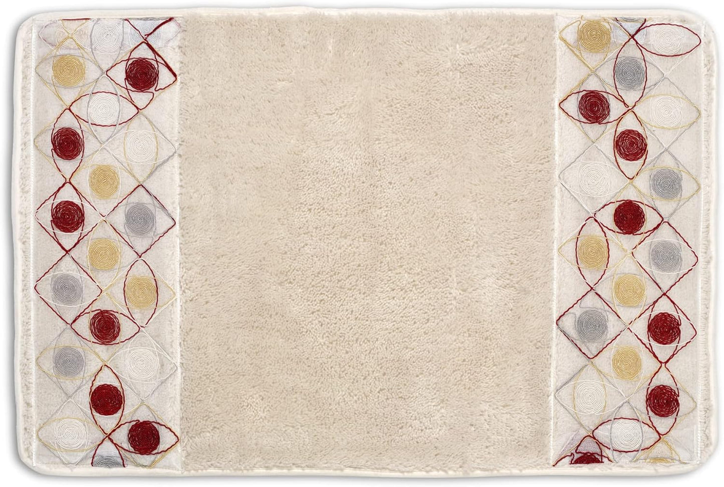 Zahari Home Sedona Modern Bathroom Rug Classic Luxury Bath Rug Contemporary Decor Beautiful Shower Mat Unique Design Stylish Bathroom Rug Bath Shower Tub Decor