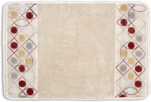 Zahari Home Sedona Modern Bathroom Rug Classic Luxury Bath Rug Contemporary Decor Beautiful Shower Mat Unique Design Stylish Bathroom Rug Bath Shower Tub Decor