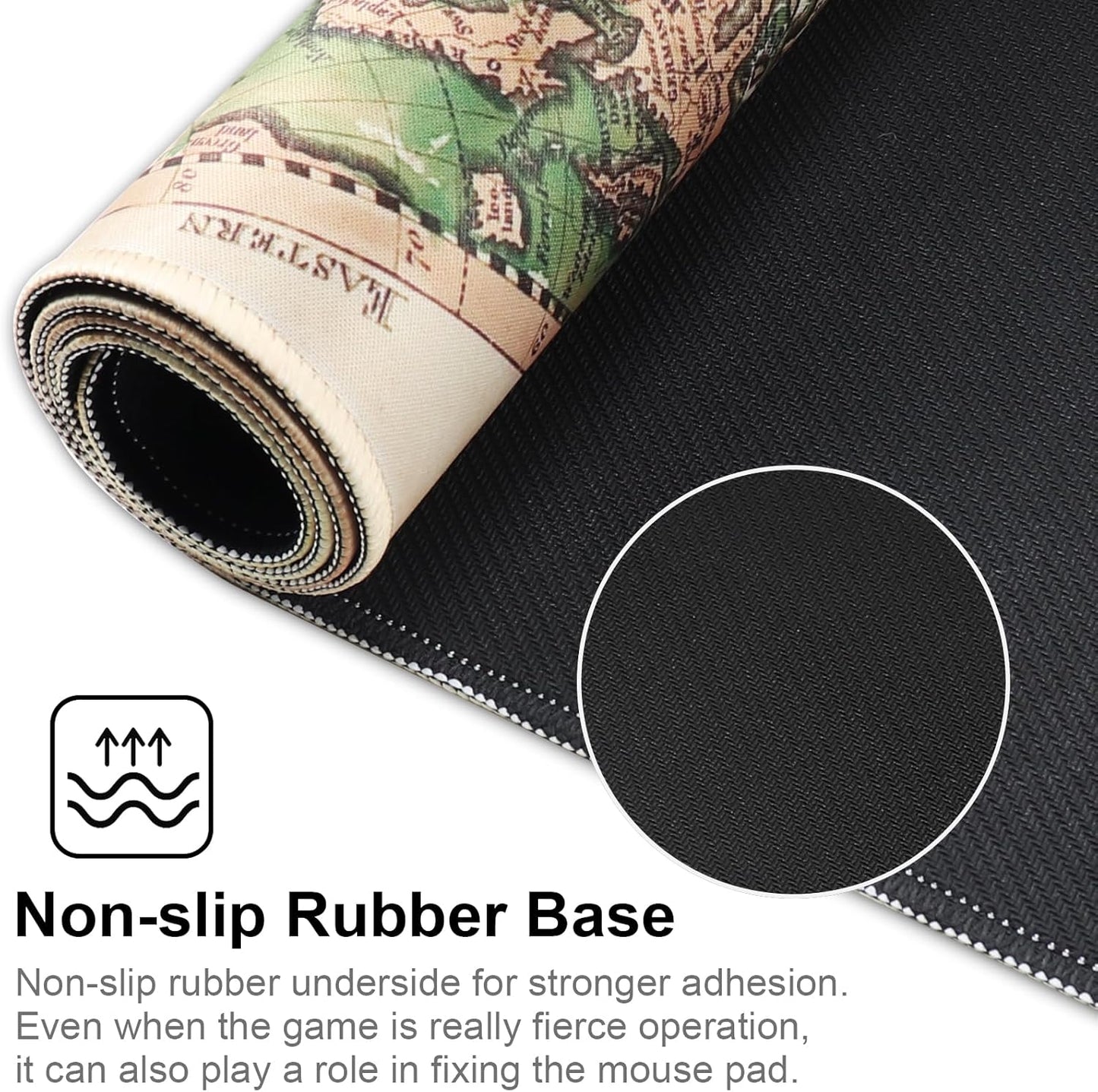 Professional Gaming Mouse Pad XXL & Computer Large Mouse Pad Table Mat(35.4x15.7x0.1IN, Ball)