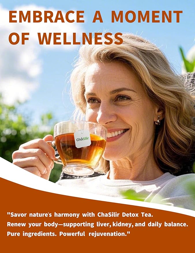 Organic Dandelion Root & Wolfberry Detox Tea Bags - Liver & Kidney Health Support, 15 Compostable Corn Fiber Bags (Caffeine-Free, Plastic-Free, Cleanse & Repair Formula)