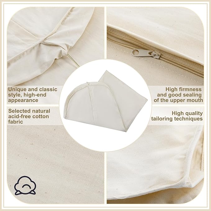 70 Inch Acid Free Cotton Muslin Suit Garment Bag Long Dress Suit Storage Box Closet Organizer for Suits, Coats, Travel Bag