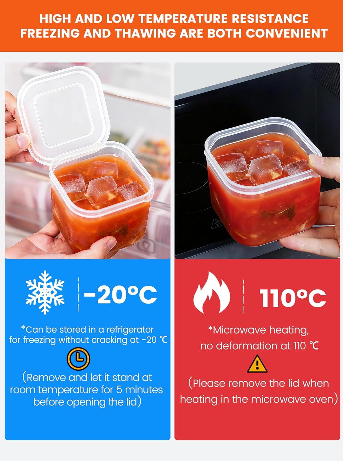 7-in-1 Soup Storage Container Set – 6 Small 6 oz Nesting Containers in 1 Large 32 oz Box, Leakproof & BPA Free, Freezer & Fridge Safe, Meal Prep, Family Kitchen, Lunch & Leftovers Storage