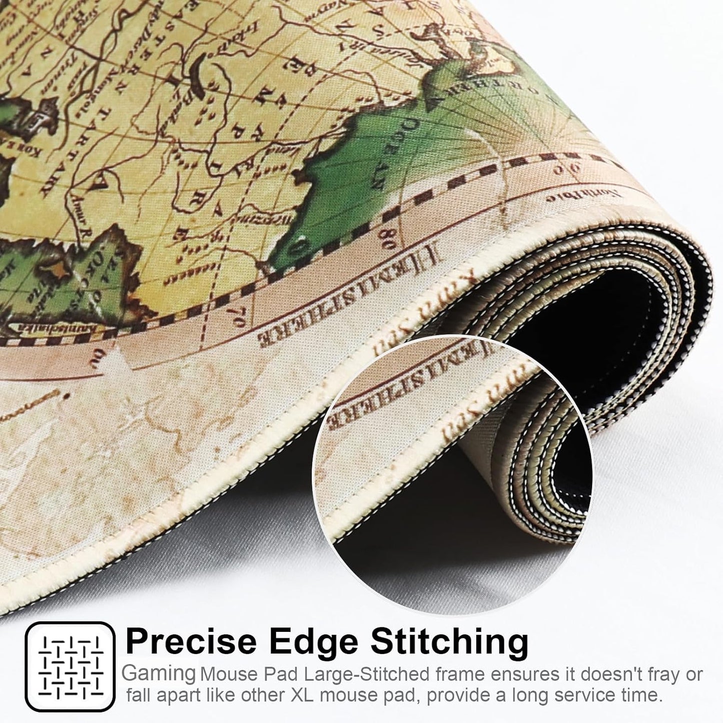 Professional Gaming Mouse Pad XXL & Computer Large Mouse Pad Table Mat(35.4x15.7x0.1IN, Ball)