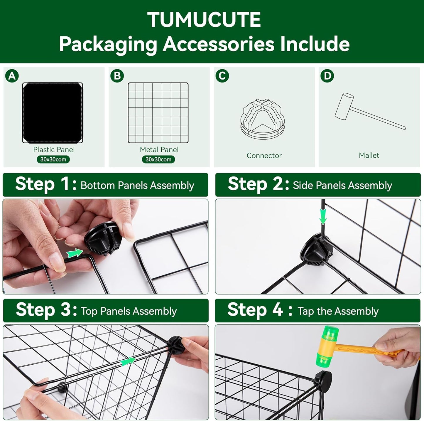 TUMUCUTE Wire Cube Storage Organizer, 12-Cube Metal Storage Shelves Bookshelf, Stackable Modular Closet Organizer for Bedroom Living Room, Office,Storage Shelves