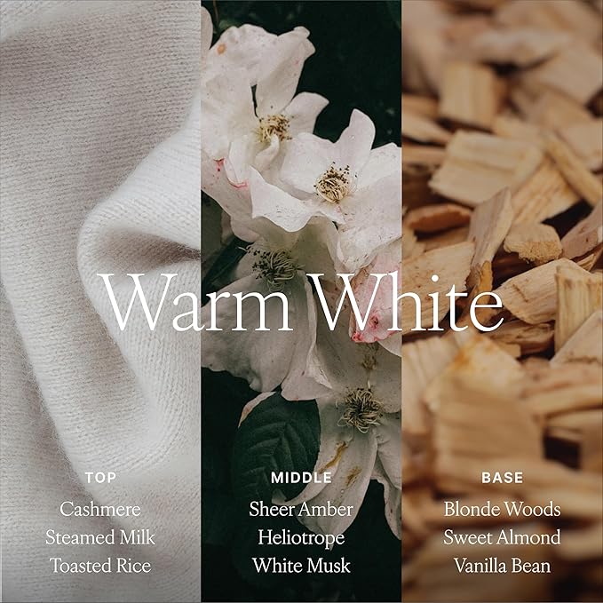 Antica Farmacista Home Ambiance Diffuser - Long-Lasting Reed Scent Diffuser - Luxury Room Freshener Gift - Warm White, 3.4 fl oz