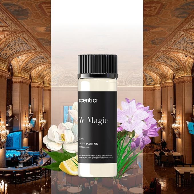 Scentia W Magic Hotel Diffuser Oil Inspired by W Signature Hotel - 20 mL 0.67 fl oz - Aromatherapy Oil for Diffusers, Candle Making & DIY Crafts - Thanksgiving & Holiday Gift