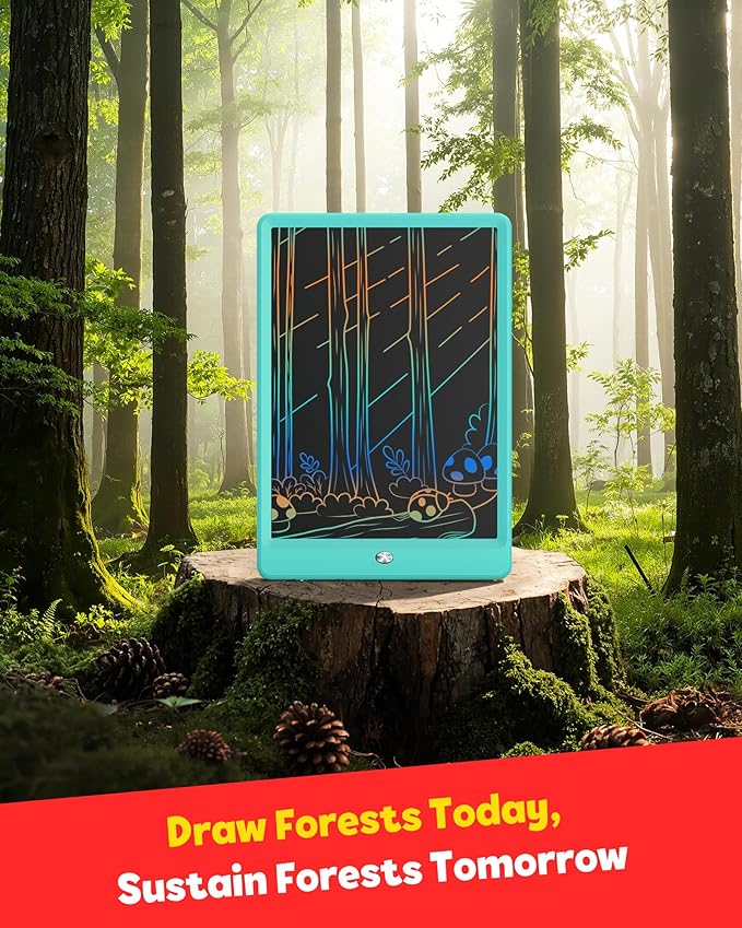 TEKFUN Kids Toys 10Inch LCD Writing Tablet, Mess Free Coloring Doodle Board, Drawing Pad for Kids Games Educational Toys for Ages 3-10 Girls Boys (Green)