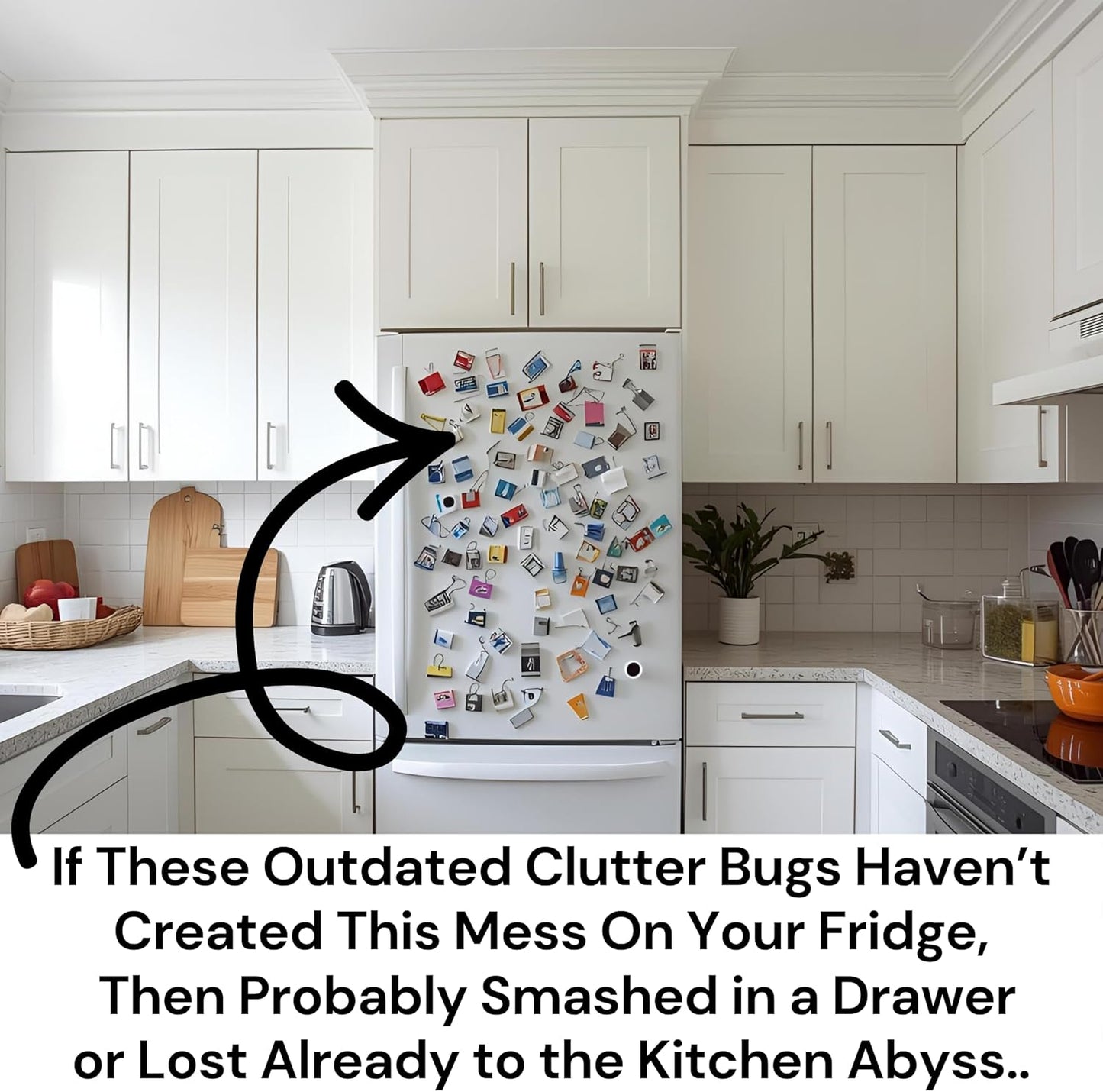 Luxes- Cabinet Kit | Band & Mount System-Keeps Snack Bags Fresh | Luxury Cabinet/Pantry Organizing Curated Set | Premium Adjustable Bands (5ct) + Storage Hook | Chip Clips Bag Bands System (Black)