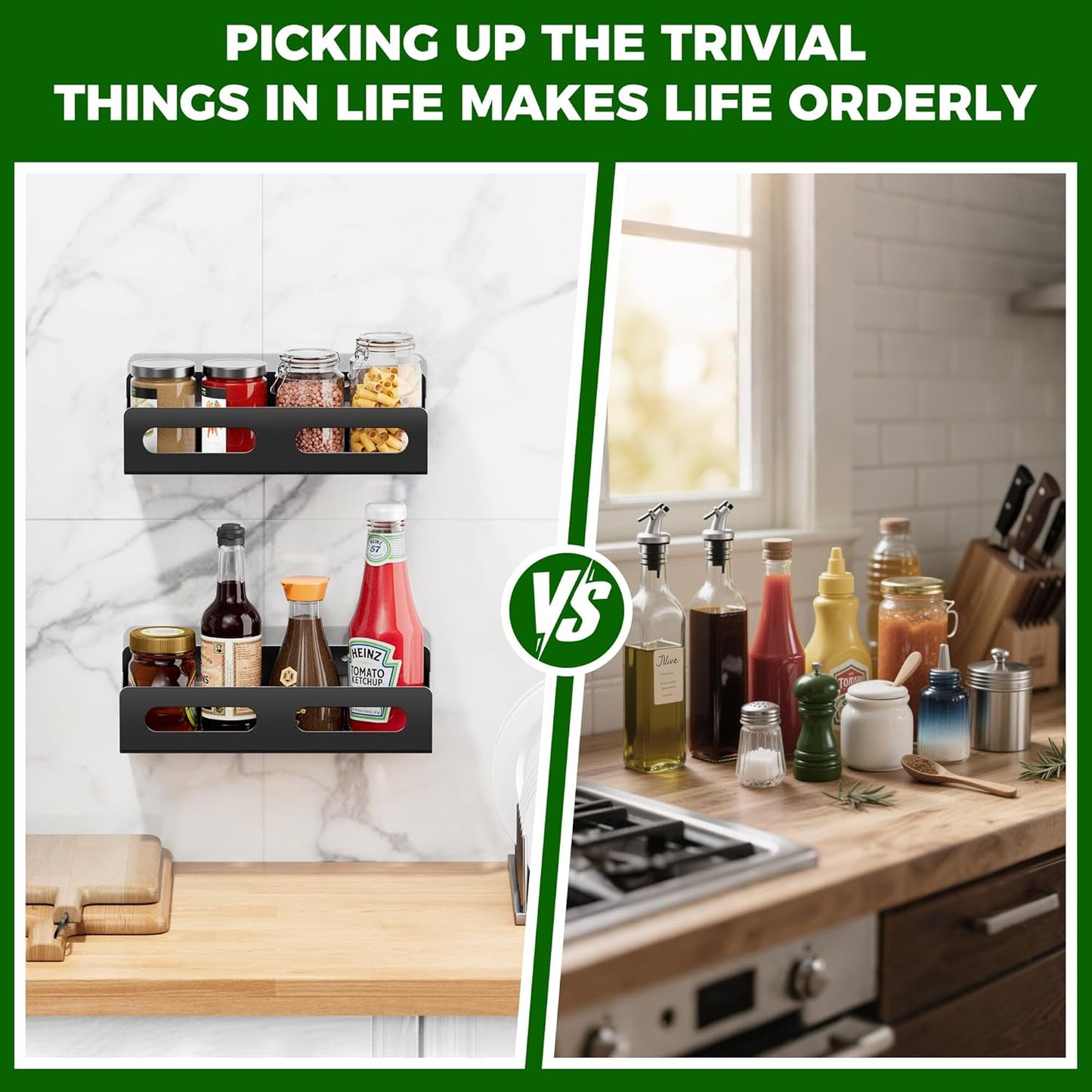 SUS 304 Stainless Steel Shower Caddy,Thickened,Strong And Large Capacity No Rust Shower Organizer,No Drilling/Sleek Bathroom Shower Shelves For Bathroom Storage,Kitchen,Living Room (Black)