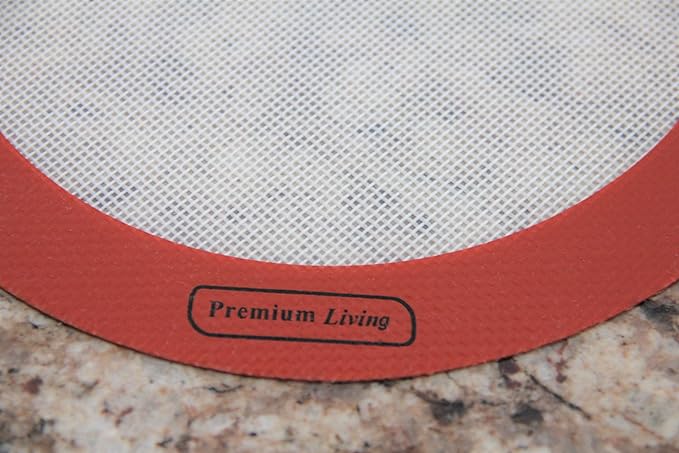 Round Silicone Baking mat for Cakes, Pastry, Pies, Reusable Easy Clean Liner