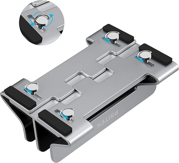 Aluminum Dual Vertical Laptop Stand Dock Holder, Supports 2 Devices, Adjustable Slot Width 15-36mm, Space-Saving Upright Storage for MacBook and Laptops