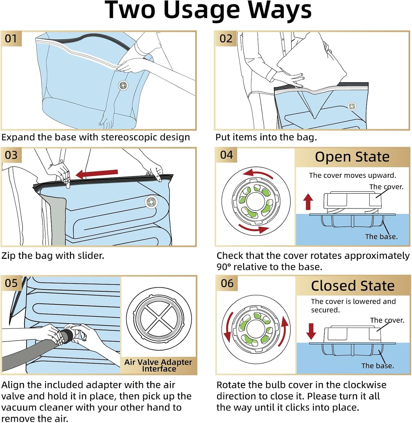 TAILI Vacuum Storage Bags 4 Pack, Extra Large Cube (40x28x18x18 Inch), Supe Jumbo Vacuum Seal Bags for Bedding Comforter, Blanket, Closet Space Saving, Cream