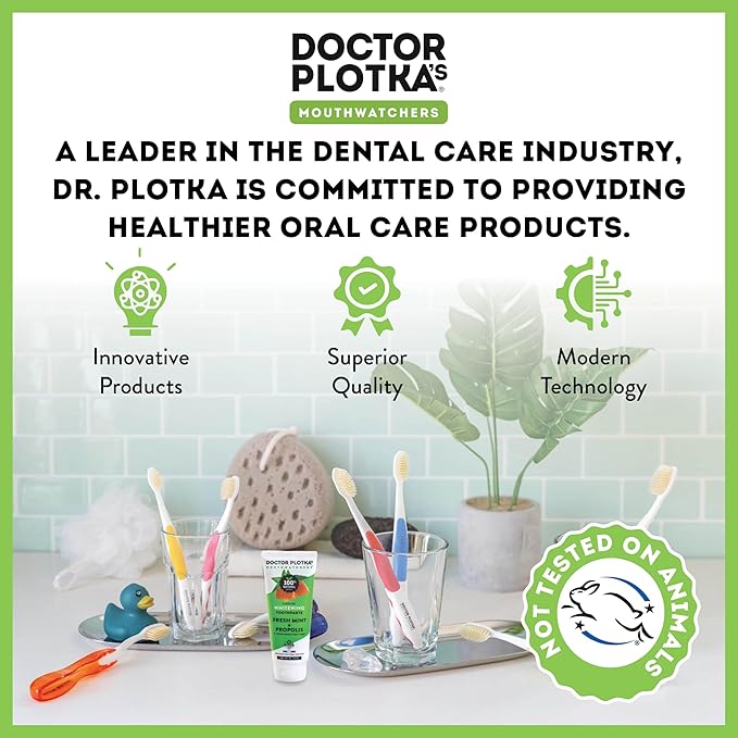 MOUTHWATCHERS Soft Flossing Toothbrushes, Value Family Pack, 4 Adult & 2 Kids, Ultra Clean Manual Toothbrush Set for Sensitive Teeth & Gums, by Dr. Plotka, Assorted Colors