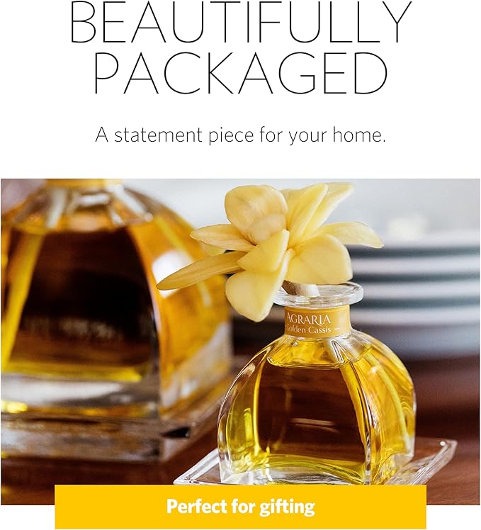 AGRARIA AirEssence & PetiteEssence Flower and Reed Diffuser Set, Luxury Home Fragrance Set, Scented Oil Reed Diffuser Gift for All Occasions