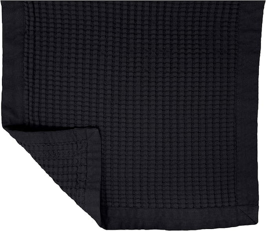 GILDEN TREE Bathroom Mat Absorbent Cotton Quick Dry for Shower, Bath & Bathtub Washable Thin, Modern Style (Faded Black)