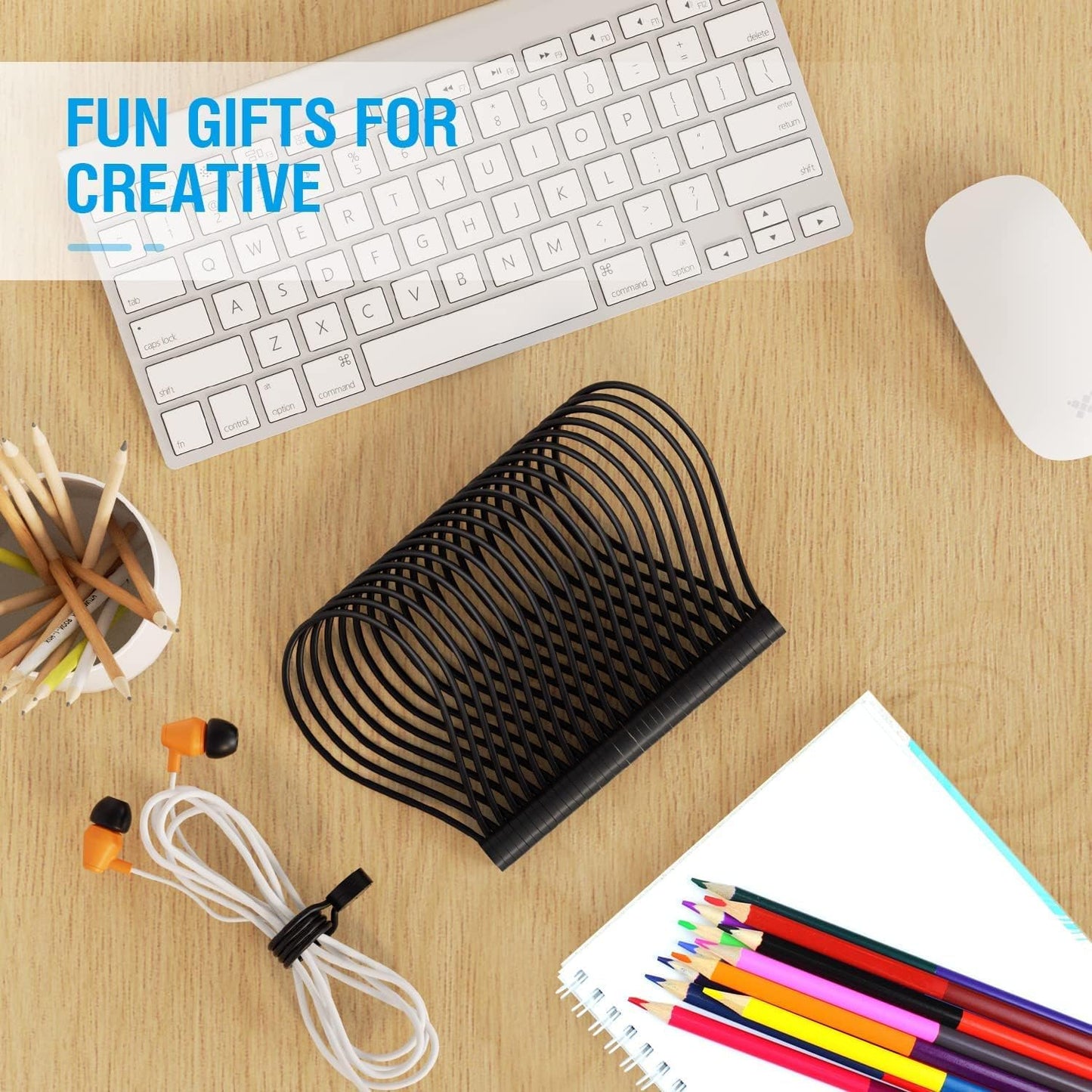 Magnetic Twist Ties, Reusable Silicone Cable Ties with Strong Magnet for Bundling and Organizing,Cord Wrap Clip Straps for Home or Office (Black-8 Packs)