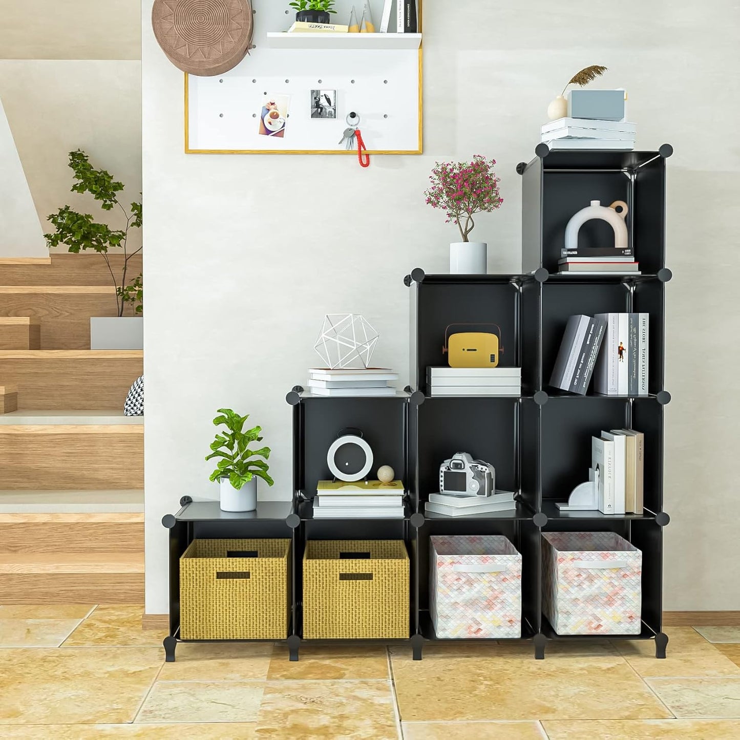 12 Cube Storage Organizer for Clothes, DIY Portable Closet Shelves Clothing Storage for KidsShelves Clothing Storage for Kids