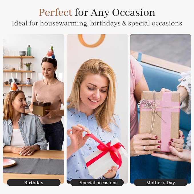 Duša Santal Reed Diffuser & Sticks - 5 Fl Oz Essential Home Fragrance Decor for Bathroom, Office & Living Spaces – Stylish & Long-Lasting Room Air Freshener -Ideal for Housewarming & Special Occasions