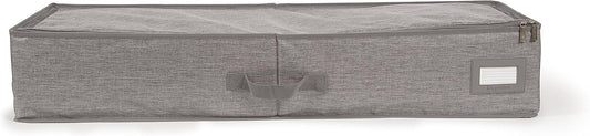 Covermates Keepsakes - Underbed Storage Bag - ID Window - Reinforced Handles - Indoor Storage, Grey Heather