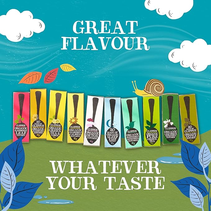 Clipper Tea, Organic Decaf, Plant-Based, Decaffeinated Black Tea, Great Over Ice, 1 Pack, 80 Unbleached Tea Bags