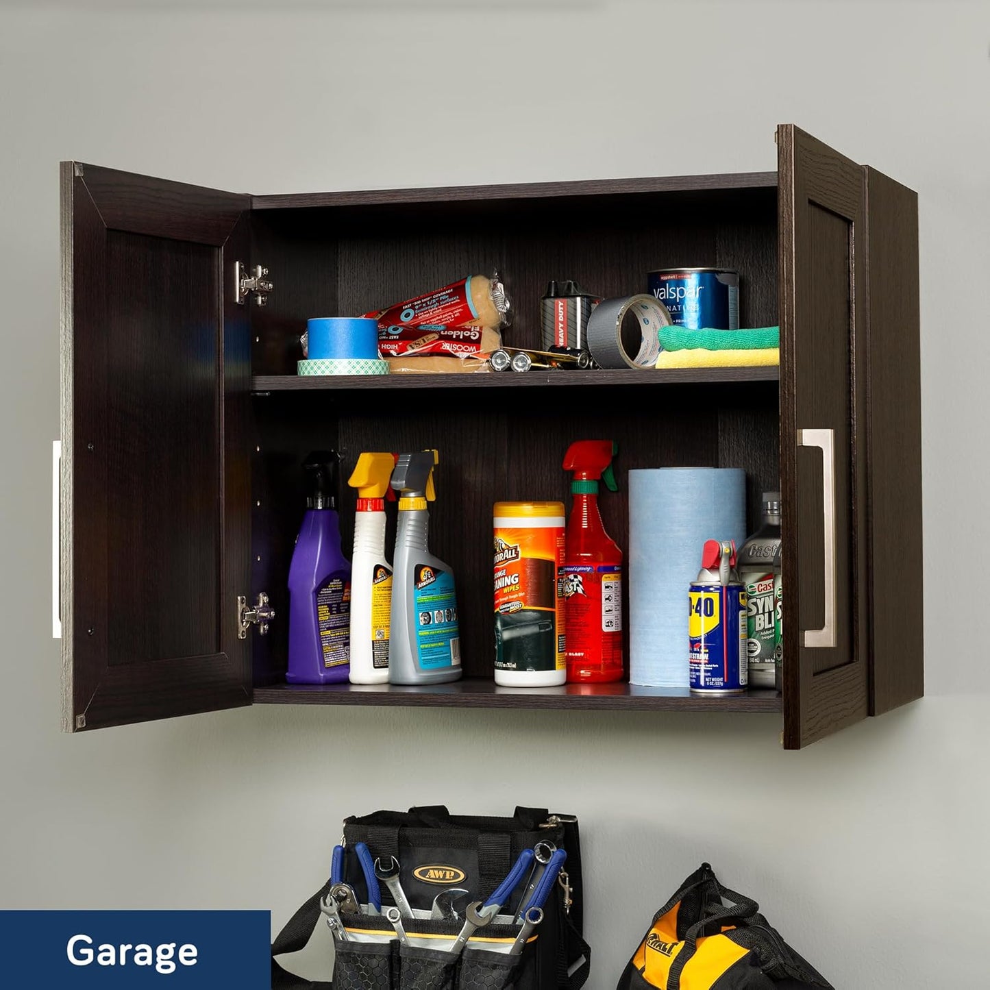 Sauder Homeplus Hanging Cabinet, Dakota Oak Finish