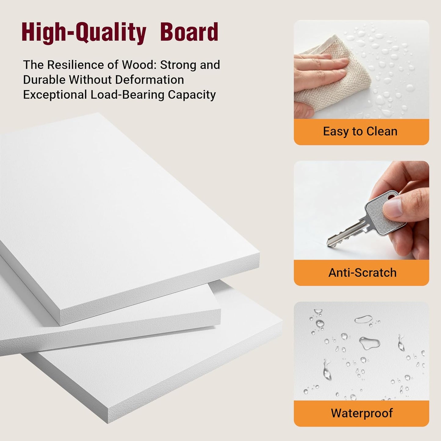 Book Shelf, Wooden Cube Storage Organizer with 11" Open Cubes, Stackable Modular Bookcase for Room Divider Storage, Bookshelf for Living Room, Bedroom, Office (White, 4-Cube)