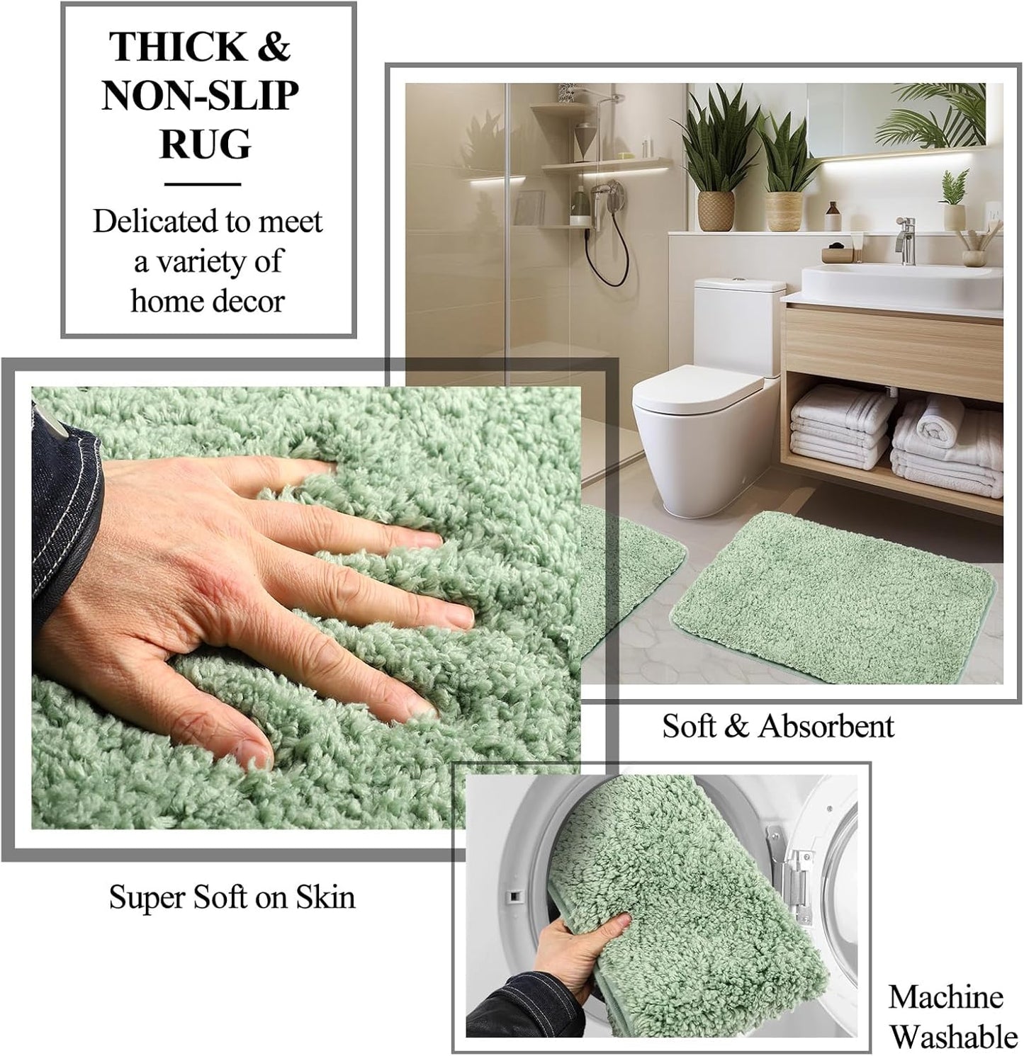 21 Pcs Bathroom Accessory Set with Waterproof Shower Curtain and Non Slip Mat,Resin Bath Set with Toothbrush Holder and Lotion Soap Dispenser,Bathroom Countertop Organizer Set for Home Apartment