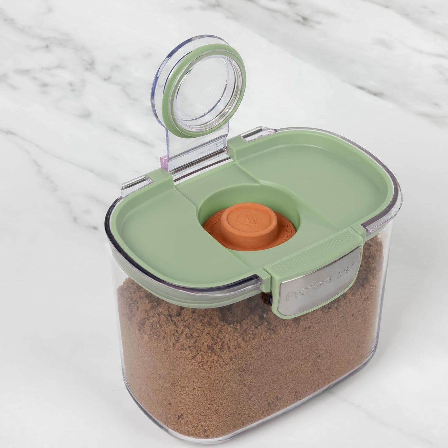 ProKeeper+ 9-Piece Airtight Food Storage Container Set – Clear Plastic Flour and Sugar Canister Set with Magnetic Accessories for Kitchen Organization