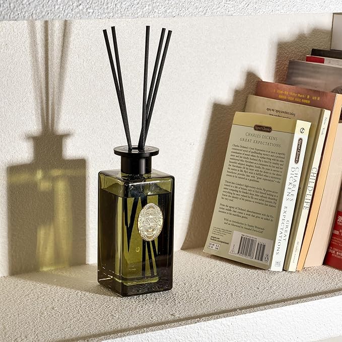 M&SENSE 10.14 oz Large Reed Diffuser Set | Bamboo Scent Oil Diffuser with Sticks | Hotel Collection Non-Toxic Essential Oil |for Bedroom Bathroom Living Room