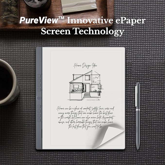 Penstar eNote 2 Paper Tablet Bundle, 10.3-inch Pen Only Writing Tablet, Electronic Notebook Digital Notepad, 300 PPI 4GB 128G E-Ink Reader with Folio Cover & Two B5 Pens