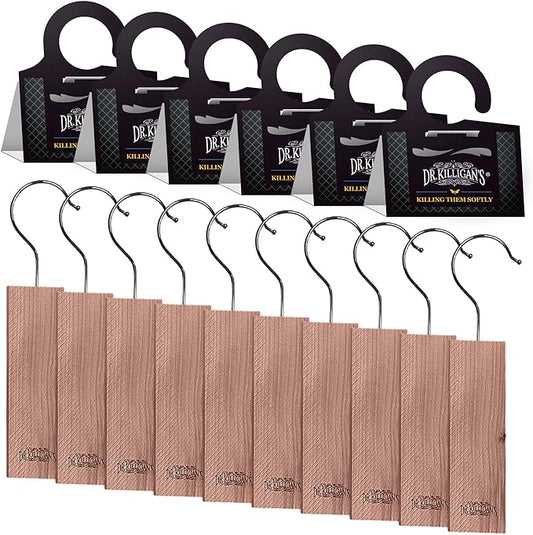 Dr. Killigan’s Moth Traps & Cedar Planks - Clothes Protection Combo – for Preventing and Eliminating Clothing Moths in Closets, Drawers & Storage