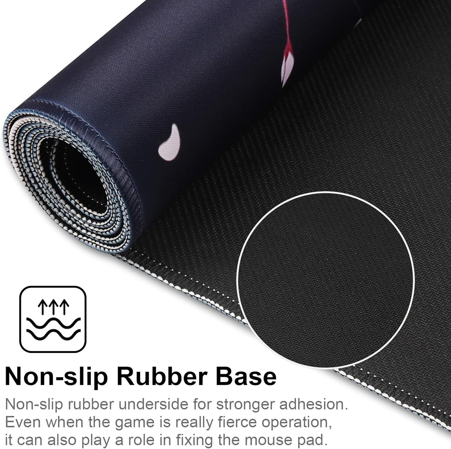 XXL Gaming Mouse Pad 35.4x15.7 Professional Large Mouse Pad & Computer Game Mouse Mat-90x40 Blackhua