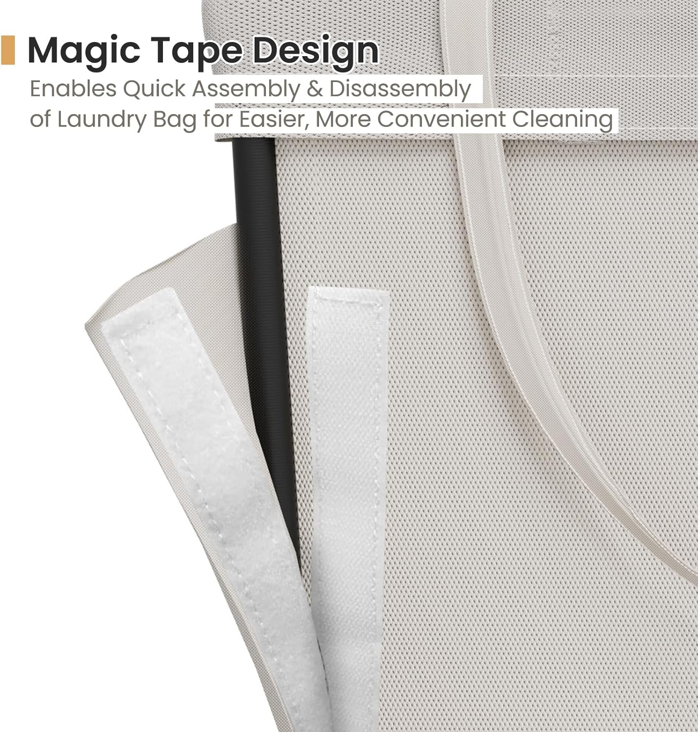 Laundry Basket with Wheels, Laundry Hamper with Removable Bag and Steel Frame, 160L Rolling Dirty Clothes Basket for Bedroom, Bathroom, Laundry Room (Beige)