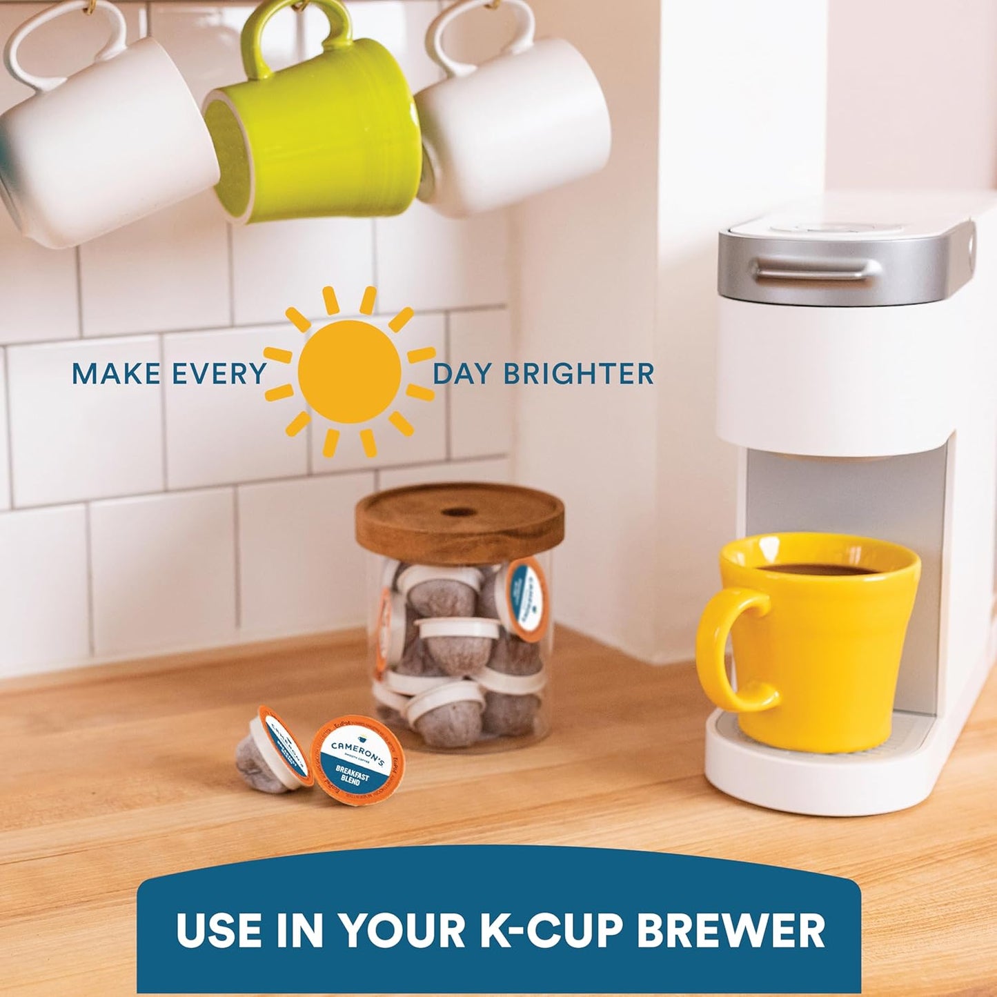 Cameron's Coffee Organic Breakfast Blend Single Serve Pods, 12 Count, 4.33 Ounce (Pack of 6)